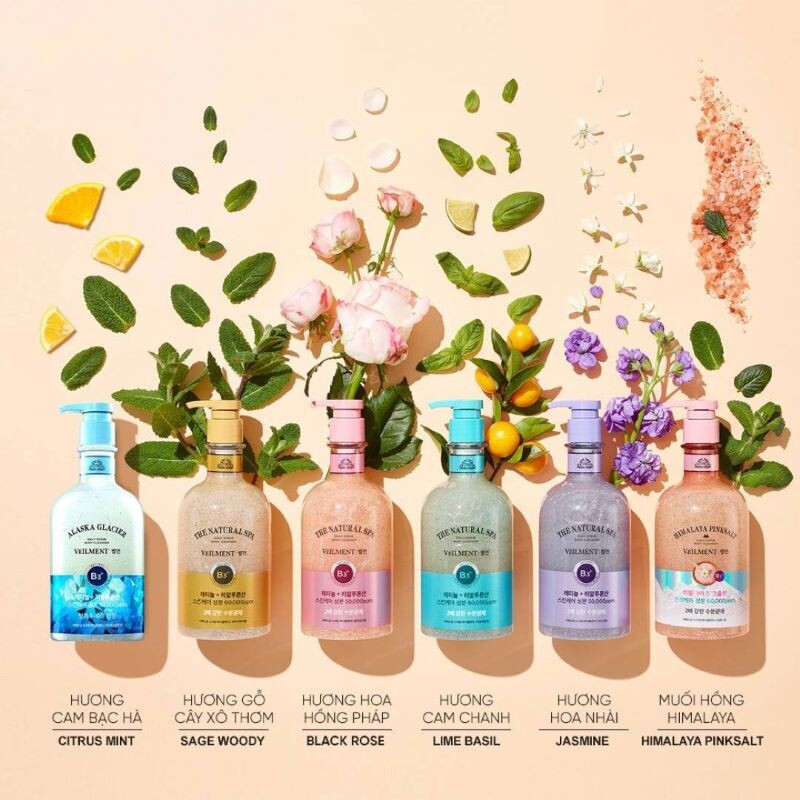 TOP 5+ sữa tắm không xà phòng đáng dùng năm 2025 5 - 5 Sua Tam Khong Xa Phong Veilment Natural Spa