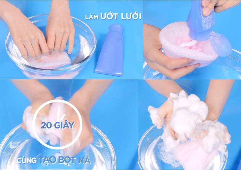 4 Cách tạo bọt sữa rửa mặt nhiều, nhanh, dễ làm tại nhà 5 - 5 Cách tạo bọt sữa rửa mặt bằng lưới tạo bọt.