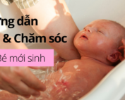 Hướng dẫn tắm bé mới sinh