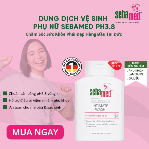 Dung dịch vệ sinh phụ nữ pH3.8 Sebamed