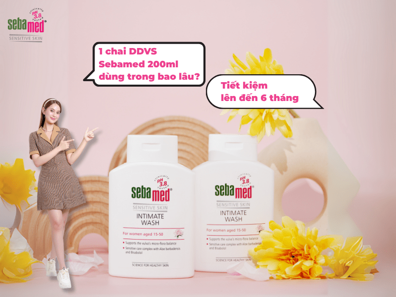 Một chai dung dịch vệ sinh Sebamed 200ml dùng được trong bao lâu?