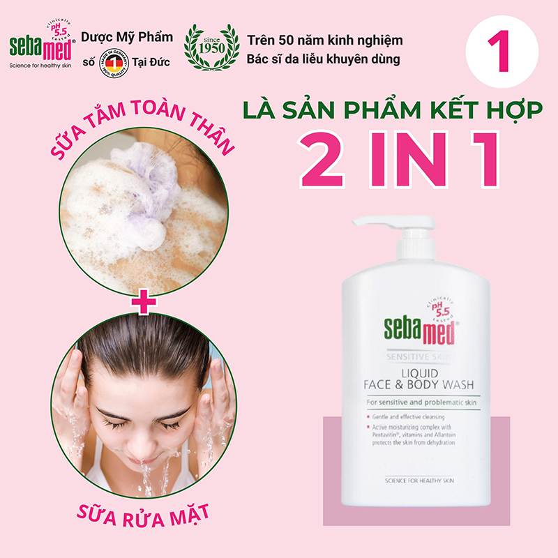 Sữa rửa mặt & tắm toàn thân sebamed: bí mật da khỏe từ đức - 3 - sebamed Giới thiệu sữa rửa mặt và sữa tắm toàn thân Sebamed nhập khẩu 100% từ Đức.