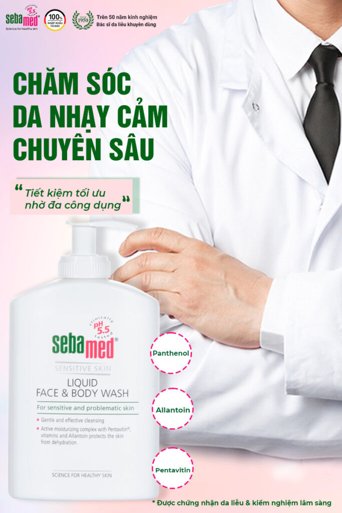Sữa rửa mặt & tắm toàn thân sebamed: bí mật da khỏe từ đức - 13 - sebamed Sữa rửa mặt và tắm toàn thân Sebamed chăm sóc da nhạy cảm chuyên sâu với tính kinh tế cao.