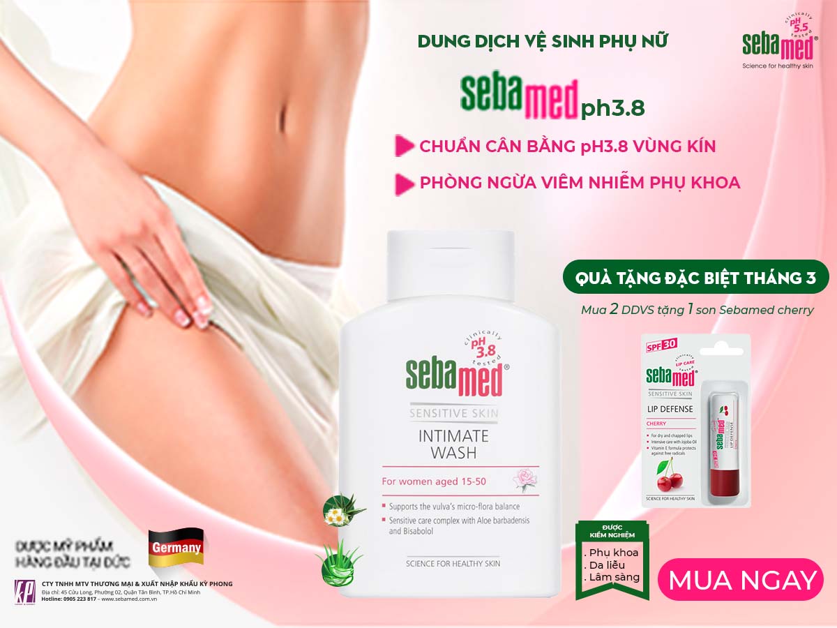Dung vệ sinh phụ nữ Sebamed pH 3.8: Người vệ sĩ thầm lặng của các chị em