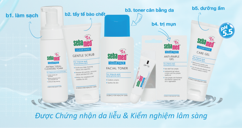 Sản Phẩm Bán Chạy Nhất Dòng Trị Mụn Sebamed Clear Face!