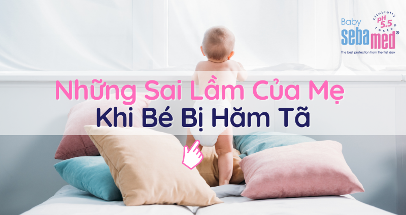 6 sai lầm của mẹ khi bé bị hăm tã cần tránh