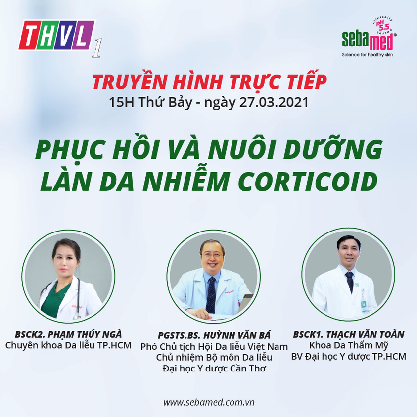 THVL – sống xanh sống khỏe kỳ 38 – phục hồi và nuôi dưỡng làn da nhiễm corticoid