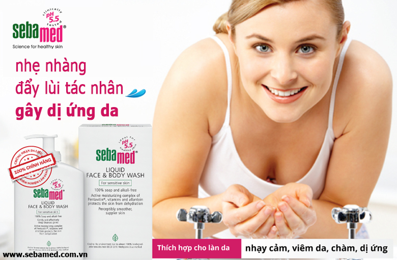Review – Sữa rửa mặt và tắm toàn thân Sebamed Liquid Face and Body Wash