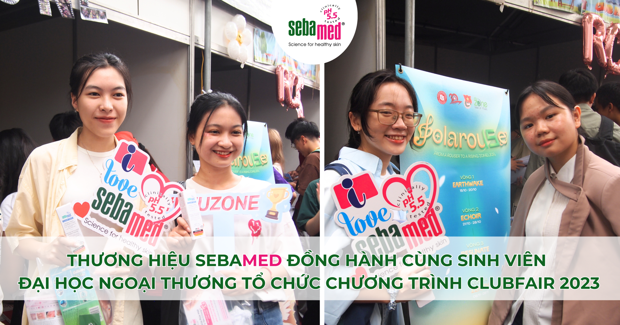 Sebamed đồng hành cùng sinh viên đại học ngoại thương tổ chức chương trình Clubfair 2023