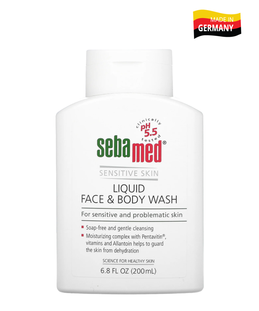 Sữa rửa mặt và tắm toàn thân Sebamed (200ml)