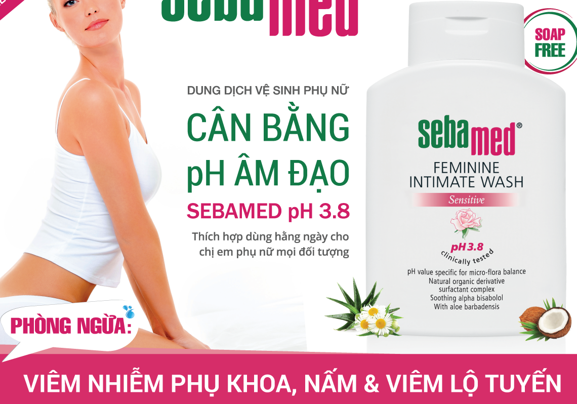 Dung dịch vệ sinh vùng kín pH 3.8
