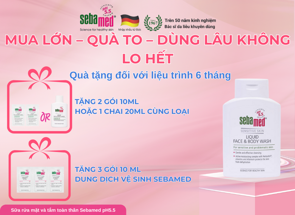Liệu trình 6 tháng – chăm sóc da khoa học chuẩn y khoa Đức