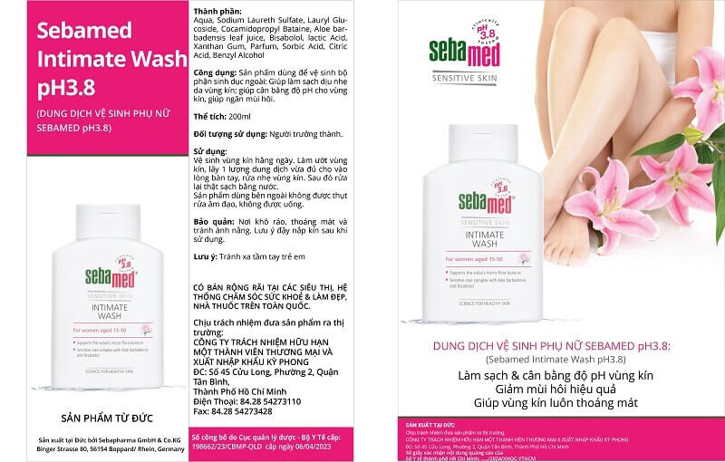 Nắm rõ bệnh viêm nhiễm phụ khoa ở tuổi dậy thì 4 - 5 Dung Dich Ve Sinh Sebamed Ph38