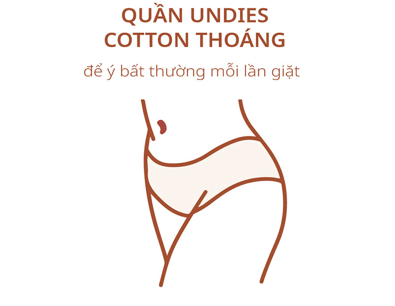 Chọn quần lót chất liệu khô thoáng để trị ngứa vùng kín tuổi dậy thì.